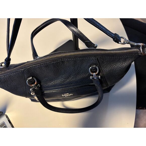 Coach Prairie Satchel in Black Pebbled Leather - Picture 9 of 12